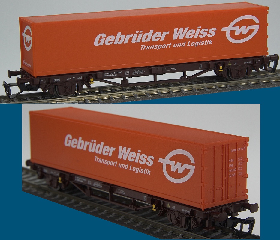 Containertragewagen "Gebrüder Weiss"
