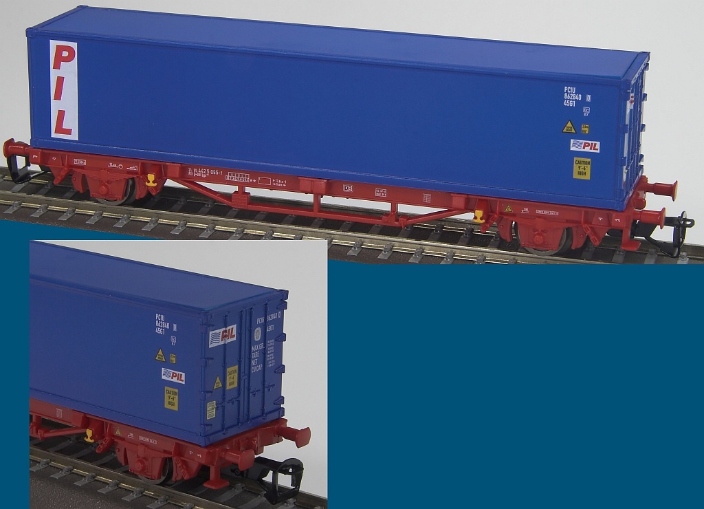 Containerwagen mit 40"-Container PIL
