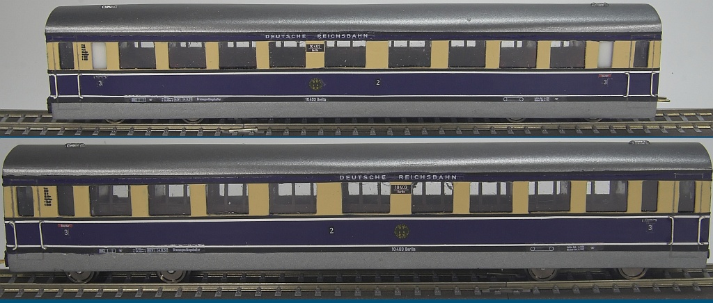 Henschel-Wegmann-Zug, 2. & 3. -Klasse- Wagen