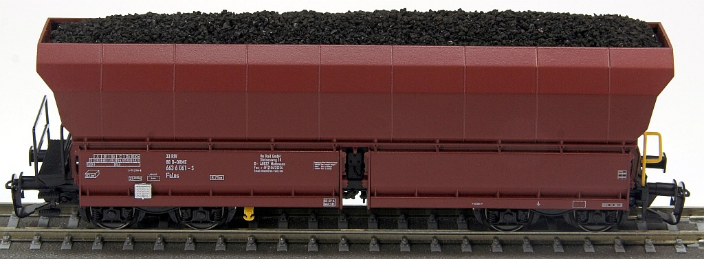 Schüttgutwagen mit Kohleladung