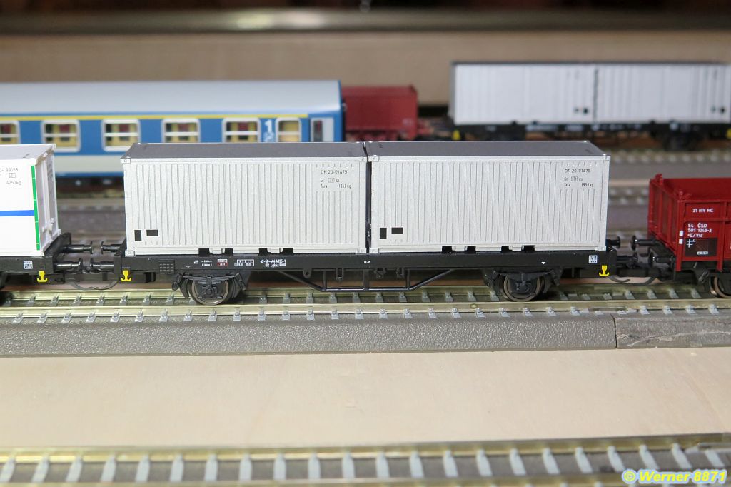 W101_Containertragwg. #4 aus Set; DR; Ep. IV; Tillig-Club