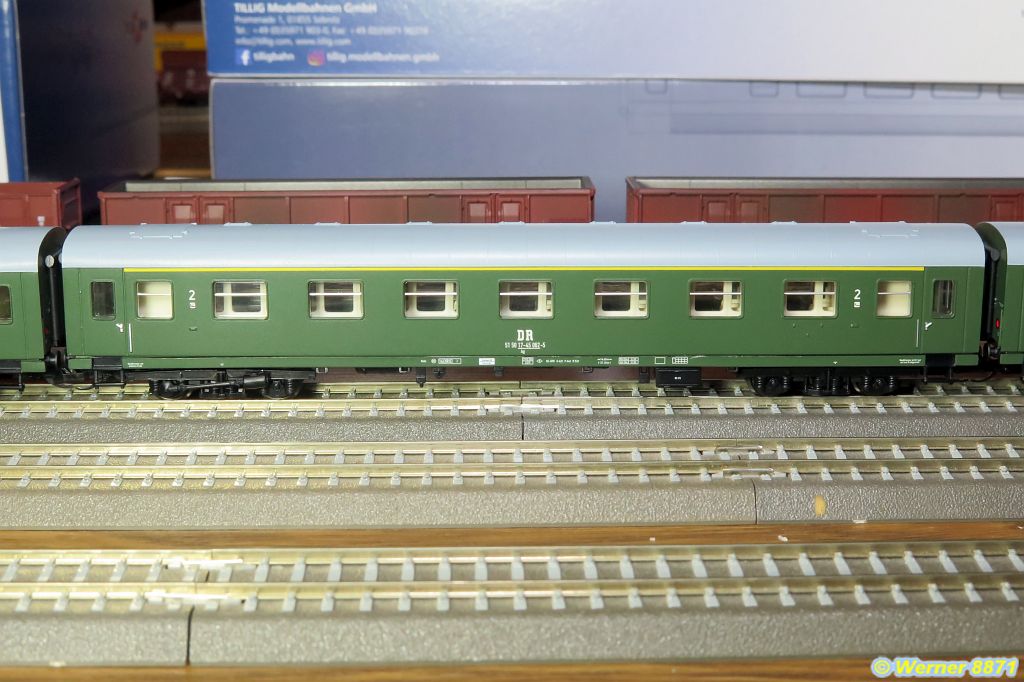 W068_Mod-Personenwg., Ag, 2. Kl., aus Set; DR; Ep. IV; elriwa / Tillig