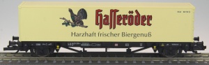 Flachwagen Lgs mit Hasseröder-Container